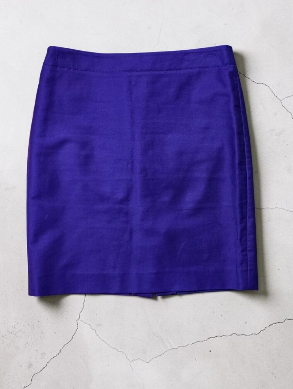 J.Crew No.2 Pencil Skirt Size 10 Cotton Spandex Blend Material In Color Purple